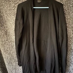 Worthington Black Open-Front Cardigan